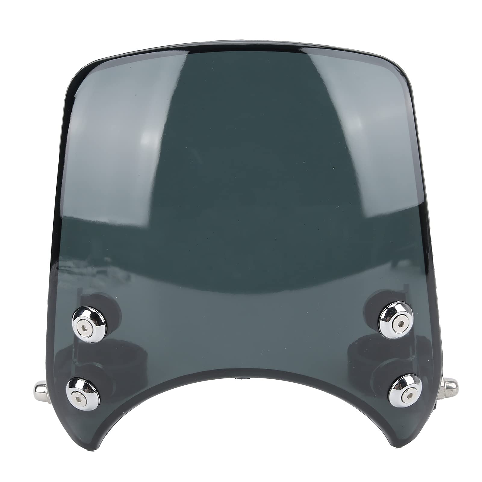 Yosoo Parabrezza Moto, Cupolino Moto Cupolino Regolabile a 180° Universale per Forcella Anteriore da 1,5-1,6 pollici(nero) (Nero)
