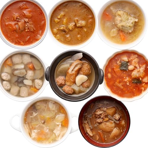 （19:00時点） うちのや 【 スープオカズ 】8種セット 各1個 計8個 常温保存 レトルトスープ 和風スープ 洋風スープ カレー ハヤシ 詰め合わせ 電子レンジ対応