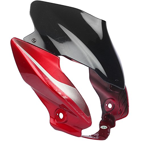 Sai SAI-302B Red Headlight Visor with 