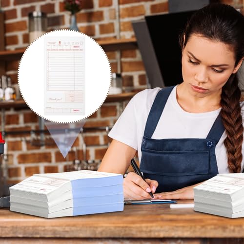Blocs de cheques de invitados de 2 partes para evitar errores de cocina 5