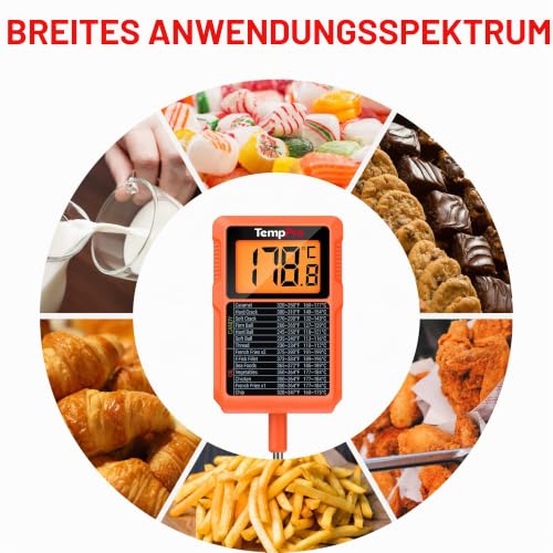 TempPro Fleischthermometer Grillthermometer Zuckerthermometer Thermometer – Ansicht 9