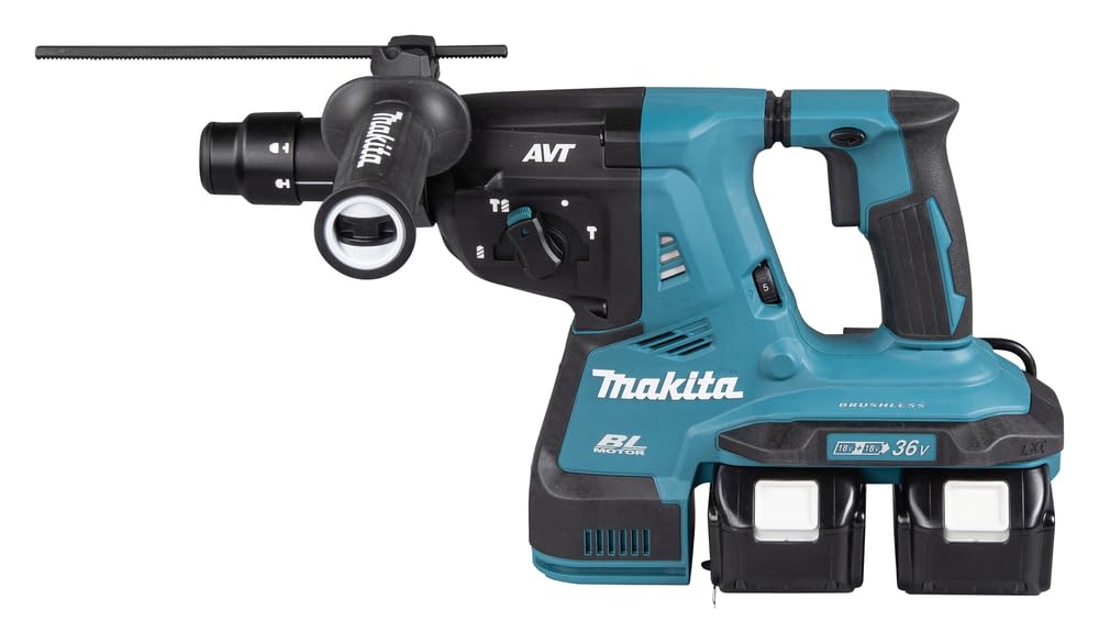 Makita Wiertarka DHR281PT2J, 18 V, Czarna, Niebieska
