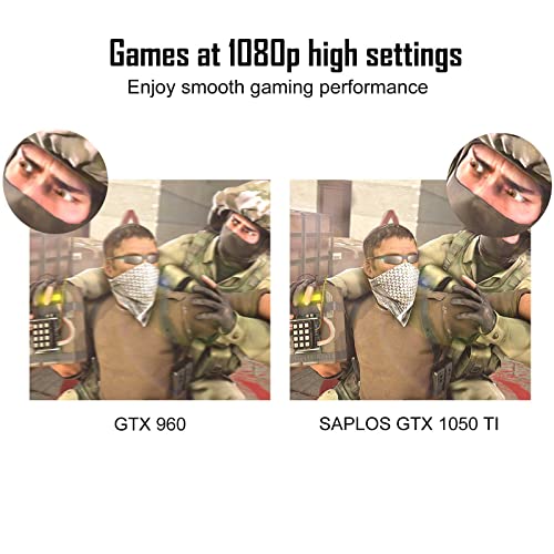 GTX 1050 Ti Gaming Graphics Card, 4GB, 128 Bit, GDDR5, DisplayPort HDMI DVI, Computer GPU, PC Video Cards, Dual Air Cooling, PCI Express x16 3.0, DirectX 12, 8K Displays Support - Image 5