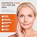 Super Vitamin C Serum for Women Over 70: Niacinamide, Vitamin C, Hyaluronic Acid, Peptides, Vitamin E, Caffeine, Bakuchiol, Hydrating, Lifting, Face Wrinkle & Age Spots Reduction