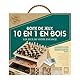 MISTER GADGET, MG3477, Box of 10 Wooden Board Games, Chess, Queen, Little Horses, Goose Game, Ladder and Snake, Solitaire, Backgammon, Chinese Queen, Poker, Dice, Awalé
