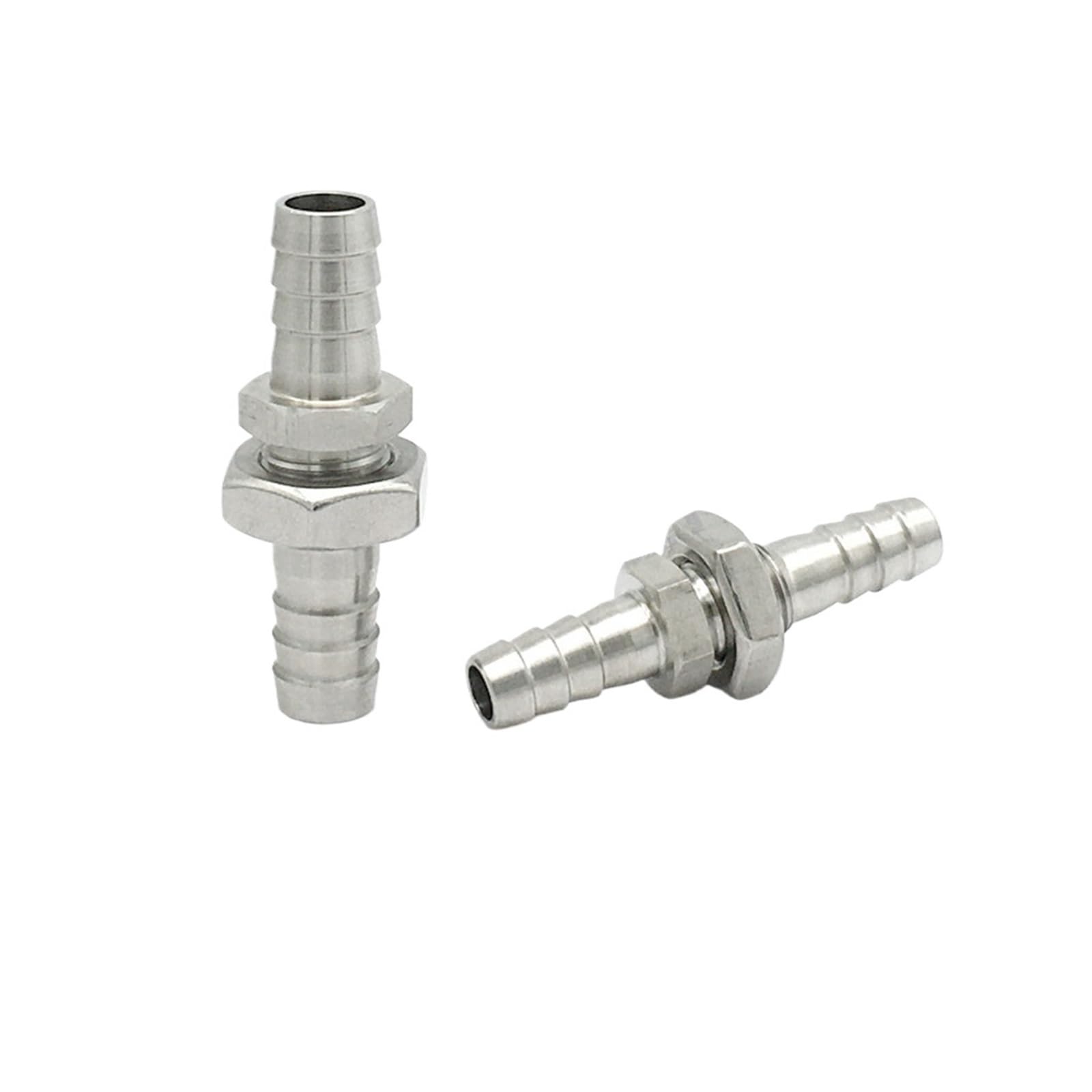 ICXLPMC Hose Bulkhead 304 Stainless Steel Barbed Tube Pipe Fitting Coupler Connector 4mm 6mm 8mm 10mm 12mm 14mm 16mm 19mm(6mm) ICXLPMC
