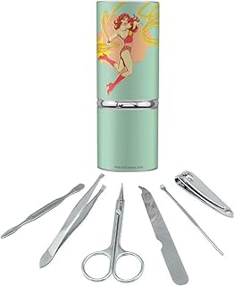 Wonder Woman Golden Lasso Stainless Steel Manicure Pedicure Grooming Beauty Care Travel Kit