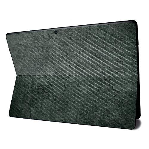 Image of MightySkins Carbon Fiber Skin for Microsoft Surface Pro X - Green Stone | Textured Carbon Fiber Finish | Easy to Apply, Remove, and Change Styles | Made in The USA