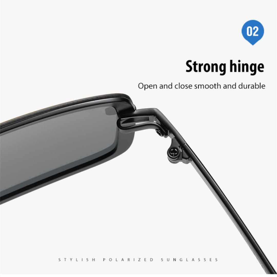 Gafas de sol retro polarizadas para hombre, UV400, para conducir, de lujo, fotocromáticas, con visión nocturna.