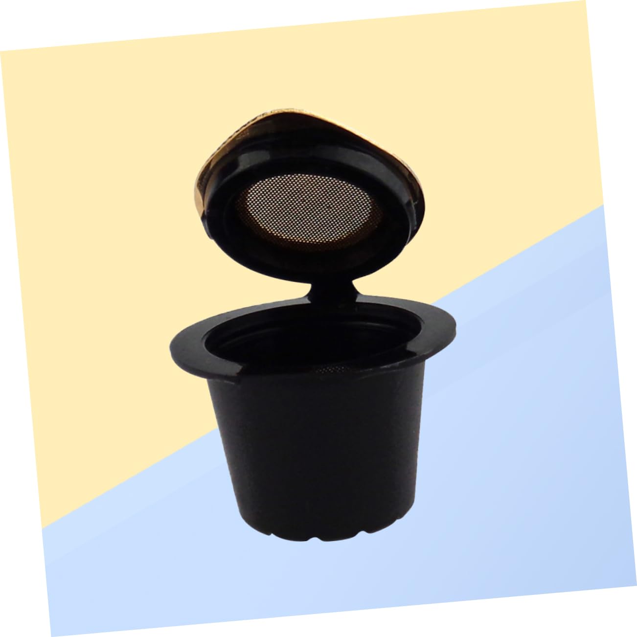 Mobestech 3pcs Reusable Coffee Capsule Filter Gold Plated Coffee Tools for Machines Compatible Gran Models Capacity Refillable Design for Better Brews