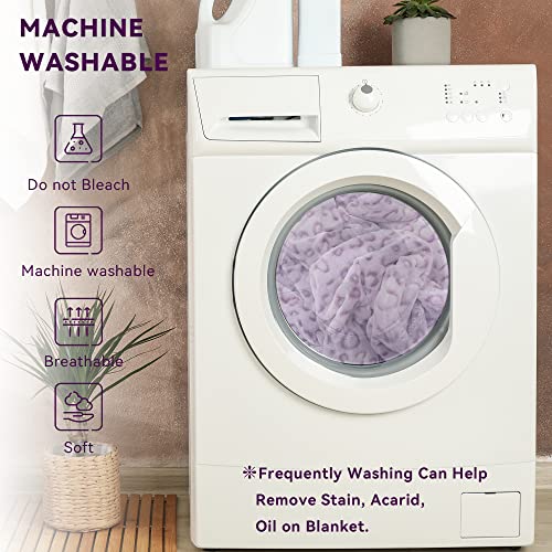 Zhiku Purple Cheetah Print Blanket Gifts For Women Flannel Fleece Leopard Print Throw Blanket Soft Cozy Cheetah Blanket For Couch Bed Sofa Leopard Blankets & Throws For Mom Adult Leopard Decor 50"×60" #TOP5