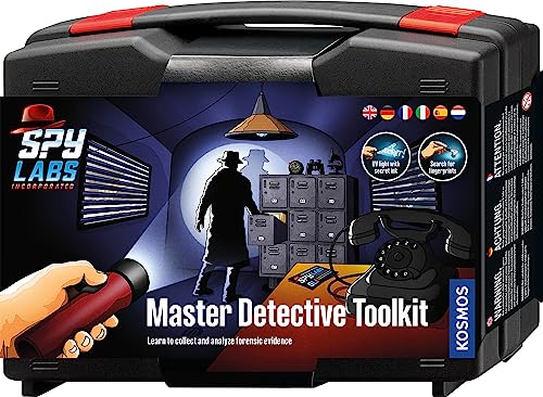 Kosmos 617240 Spy Labs Incorporated Detective Toolkit, Detective case, Detective Toys for Children from 8 Years with Utensils and Professional Tips, Multilingual Instructions in EU5, Mittel
