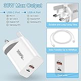 30W USB C Charger, Cshare PPS PD QC 3.0 Fast Plug for Google Pixel 9/9Pro/8/8Pro/8a/7/7 Pro/6 Pro/6/6a,iPhone 14/15/14 Pro Max/13 Pro Max/12, DJI Mini 4 Pro,2M Type C Cable - Image 3