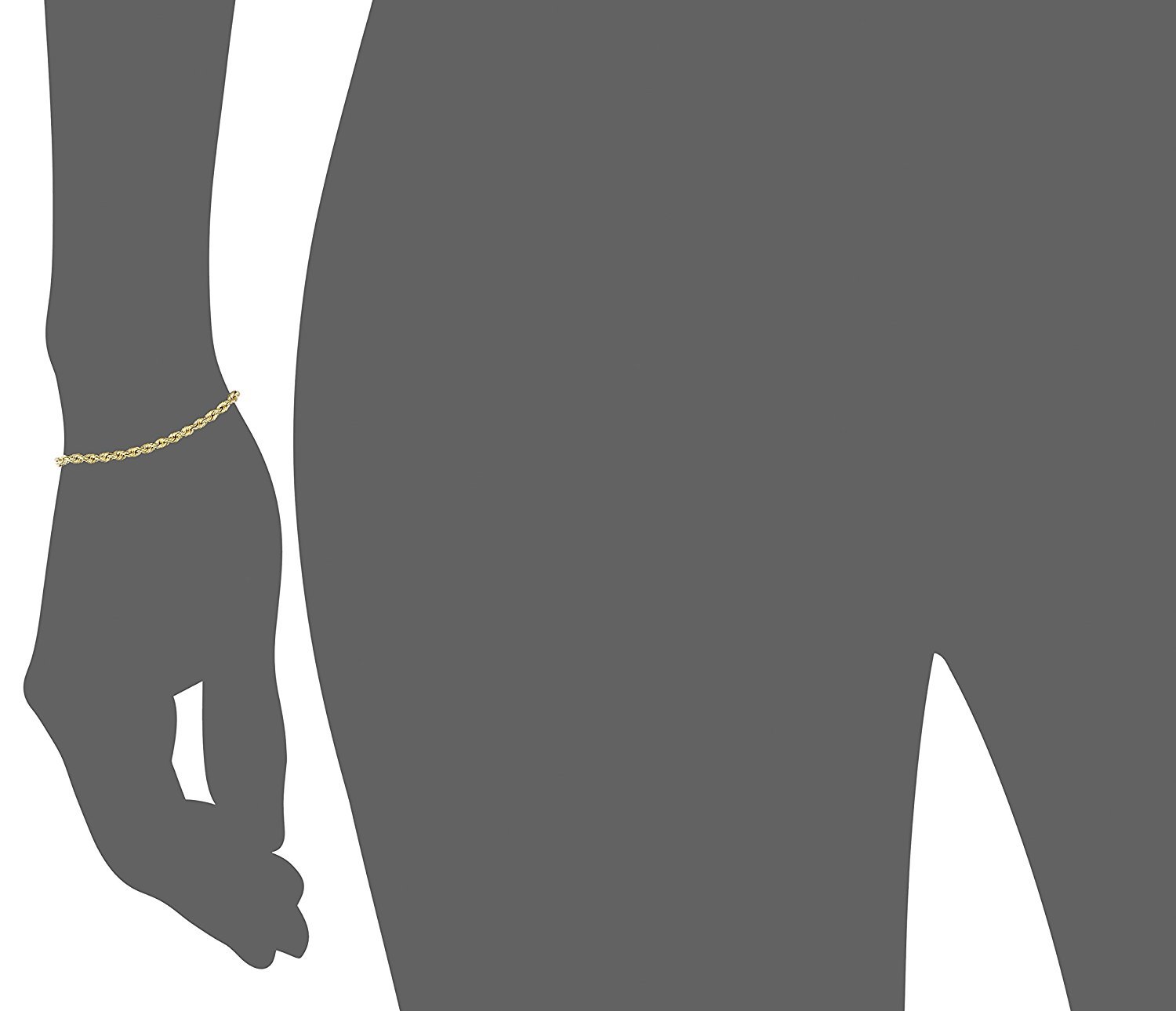 PRINS JEWELS 18 karat 750 Gold Kordel Armband Gelbgold 3.80 mm. Breit