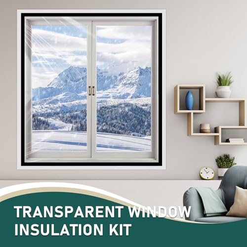 Kit aislante para ventana película transparente 80x90cm miniatura 5