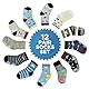 ELUTONG Stoppersocken Kinder 12 Paar Kleinkind Jungen ABS Rutschfeste Socken Antirutsch Socken Kinder Antirutsch Kinder Socken für 3-5 Jahre Jungen und Mädchen