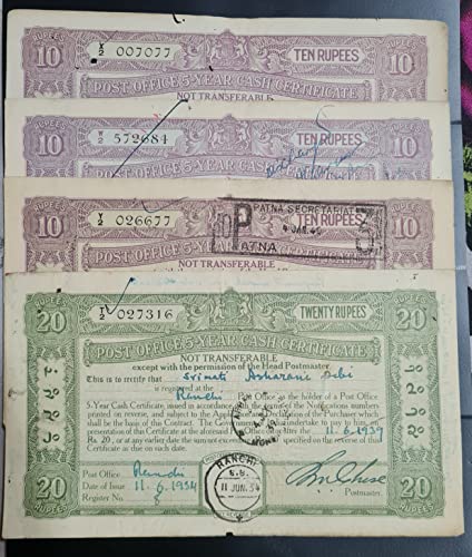 PHILAIMPEX Stamps Collection,British India 13 Different Post Office Cash Certificate,Very Very Rare