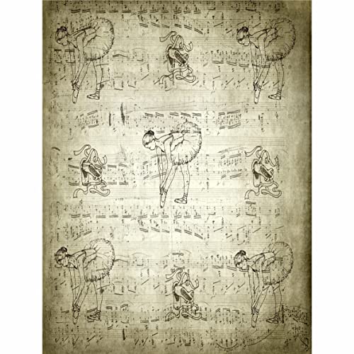 Ballet Background Mulberry Rice Paper, 20.5 x 26.5cm - Image 3