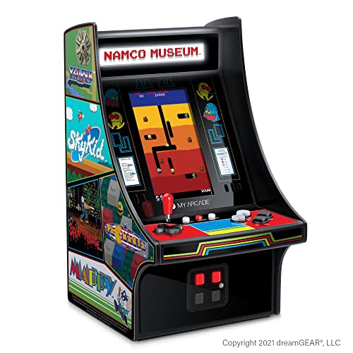 My Arcade Mini Player: 10-Inch Arcade Machine with 20 Built-In Games, Includes Pac-Man and More, Color Display, Speakers, and Headphone Jack