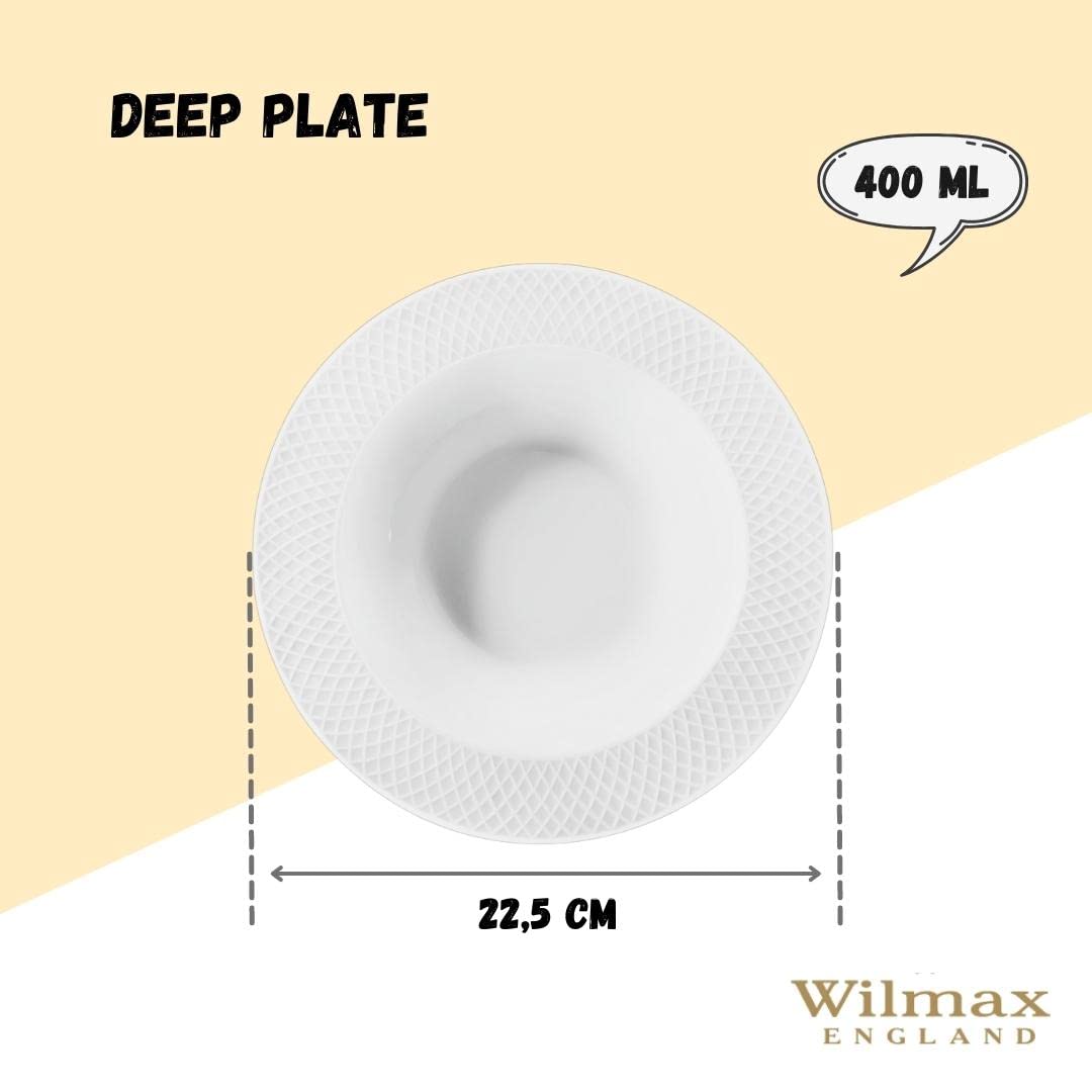 Wilmax WL-991245/A Assiette à pain en porcelaine Blanc Diamètre 15 cm