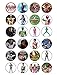 Lot de 24 décorations comestibles Power Rangers pour cupcakes