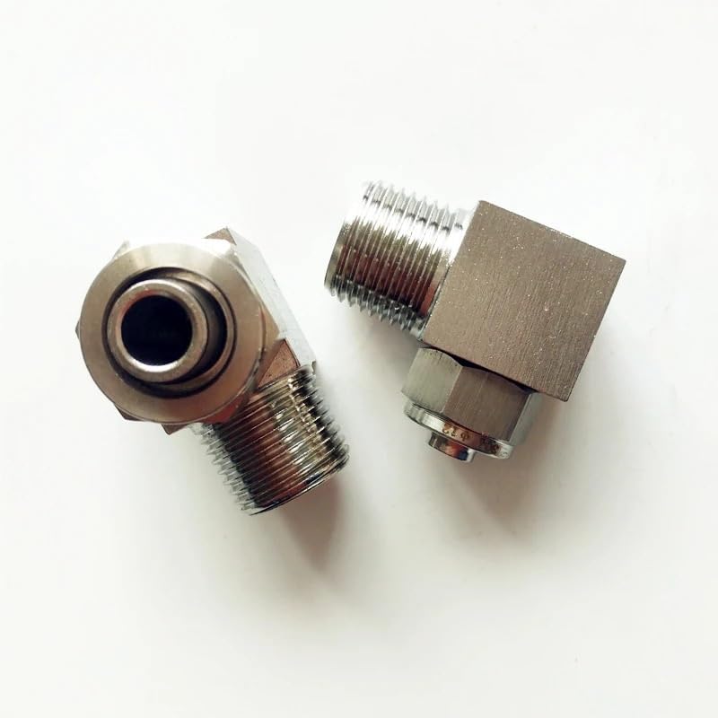 1pc 304 Stainless Steel Quick twist Elbow OD 16mm Tube to 3/8'' Male Thread Right angle Fitting