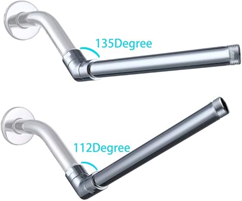 Miniatura 7 de Adaptador de codo de ducha de mano, adaptador de codo de cabezal de ducha (135 grados)
