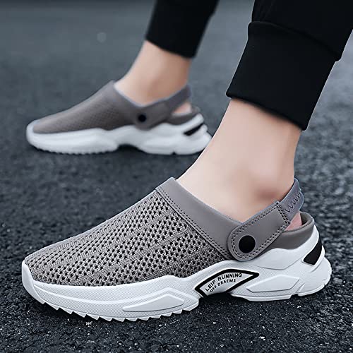 Generic Men's Orthopedic Hollow-Out Summer Sandals,Mesh Shoes Sandals Mens,Orthopedic Diabetic Walking Boat Shoes Breathable Knit Mesh Walking Shoes Beach Sandals with Arch Support2