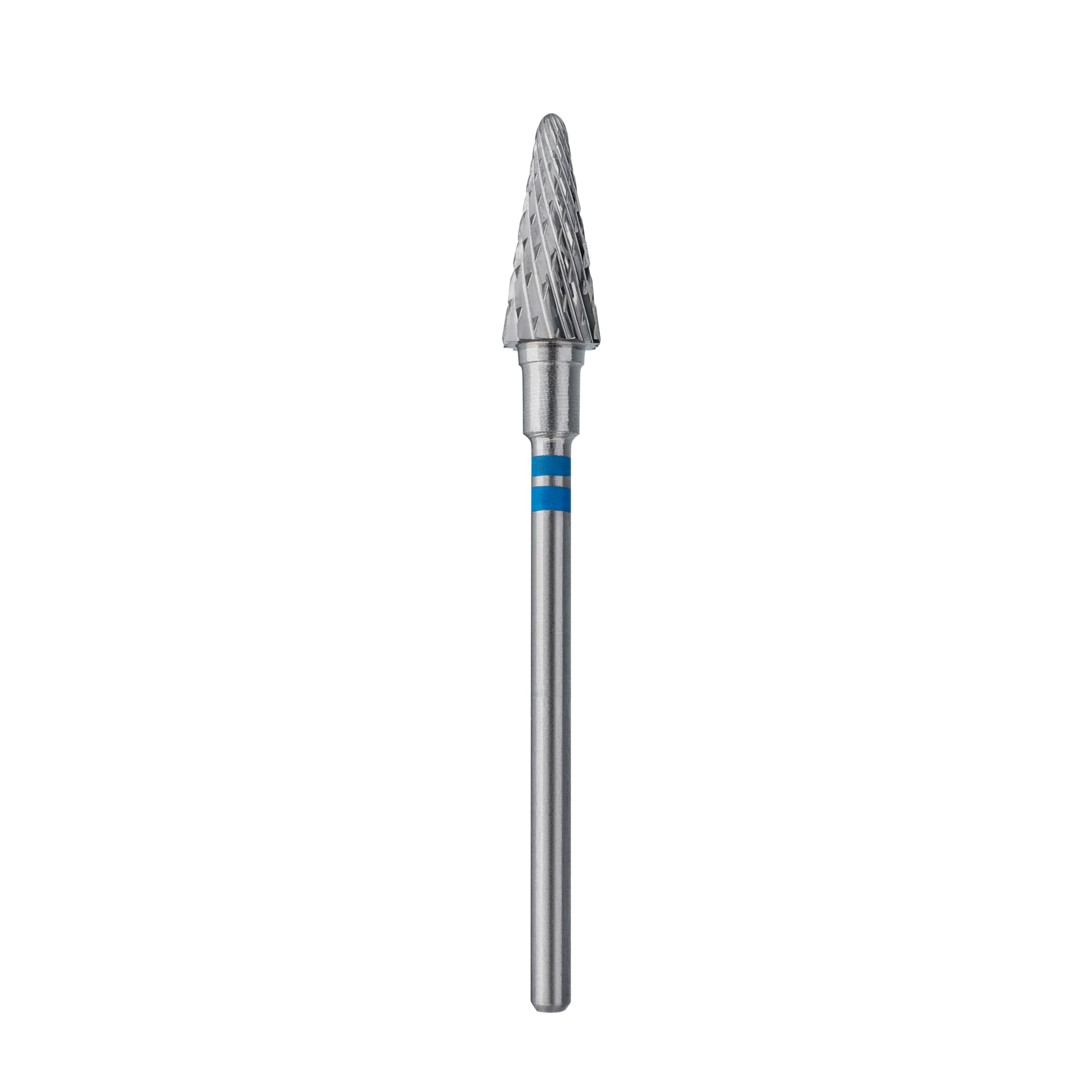 STALEKS PRO fresa per mancini in carburo di tungsteno per tornio unghie, punta 6 x 14 mm. Forma cono triangolare. (Grano Medio)
