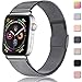 Produktbild Wepro Kompatibel mit Apple Watch Armband 42mm 44mm, Metall Edelstahl Verstellbares Ersatzarmband mit Magnetverschluss für iWatch Series 5 4 3 2 1 - Weltraum Grau