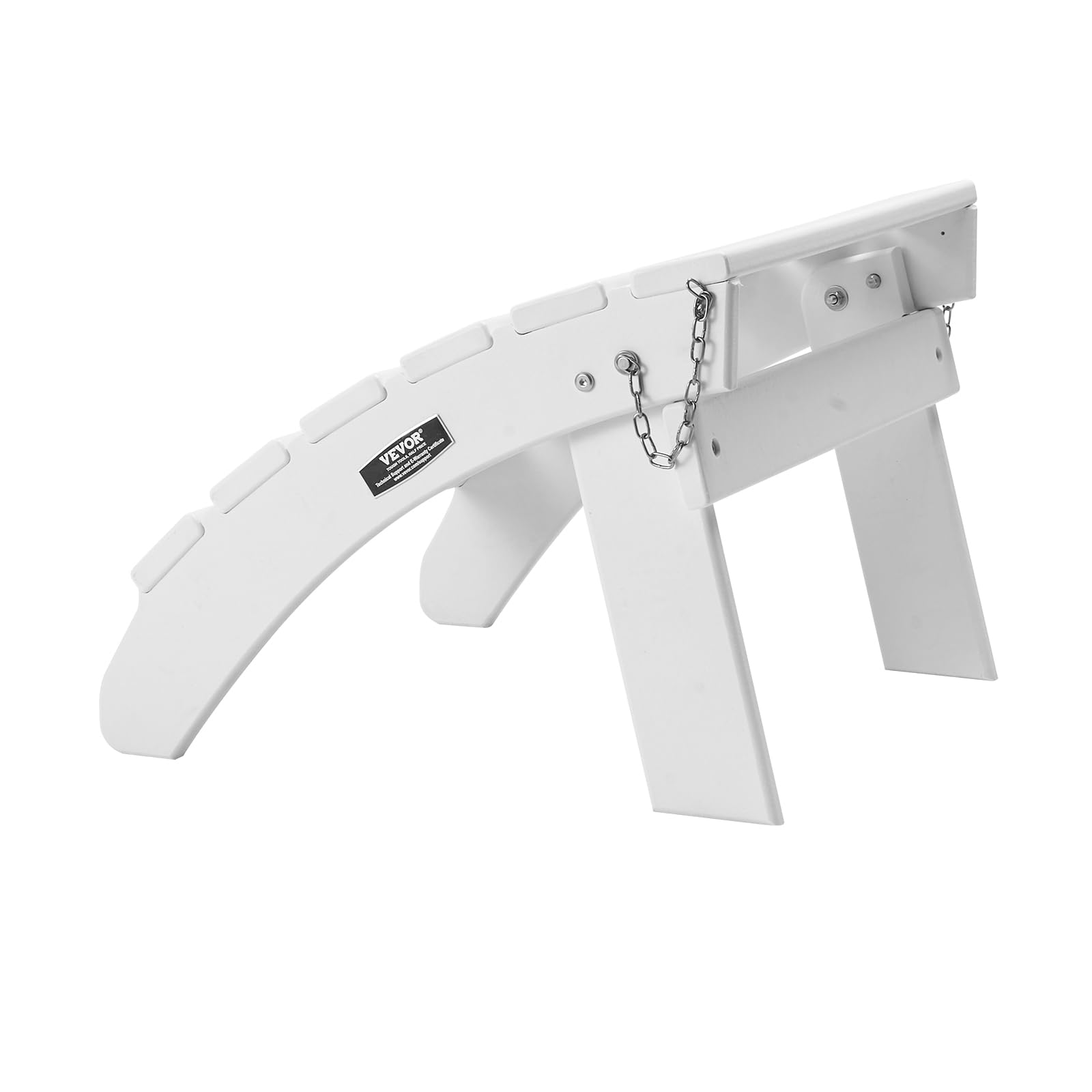 VEVOR Repose-pieds Pliable Adirondack, 450x500x350 mm, en PEHD, Résistant aux Intempéries pour Chaise Adirondack, Montage Facile, pour Extérieur, Patio, Porche, Piscine, Pelouse, Arrière-cour, Blanc