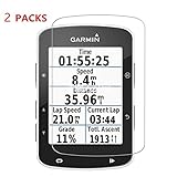 Elecguru Garmin Edge 520 Screen Protector, Garmin 520 Edge Tempered Glass Screen Protector for Garmin 520,Anti-Scratch, Anti-Fingerprint, Bubble Free (2 Pack)
