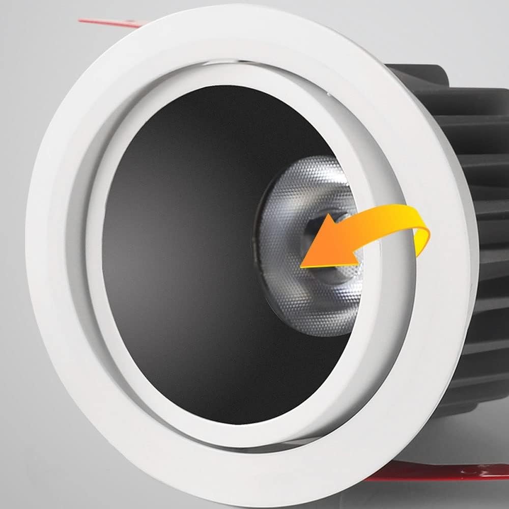 Downlights Ceiling,3W Spotled Recessed Ceilings Ip64 Downlight,Ac110-240V 60Mm Cut Hole No Flicker Downlights,Wash Wall Lamps, for Kitchen Bedroom Bathroom Decor