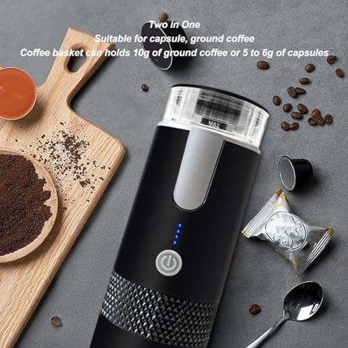 Cafetera portátil eléctrica recargable con batería 10 gramos miniatura 5