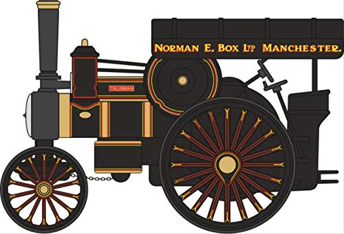 Oxford Diecast 1:76 Fowler B6 Road Locomotive No16263 Talisman Norman E Box Collectable model 76FOW005, Black, Medium
