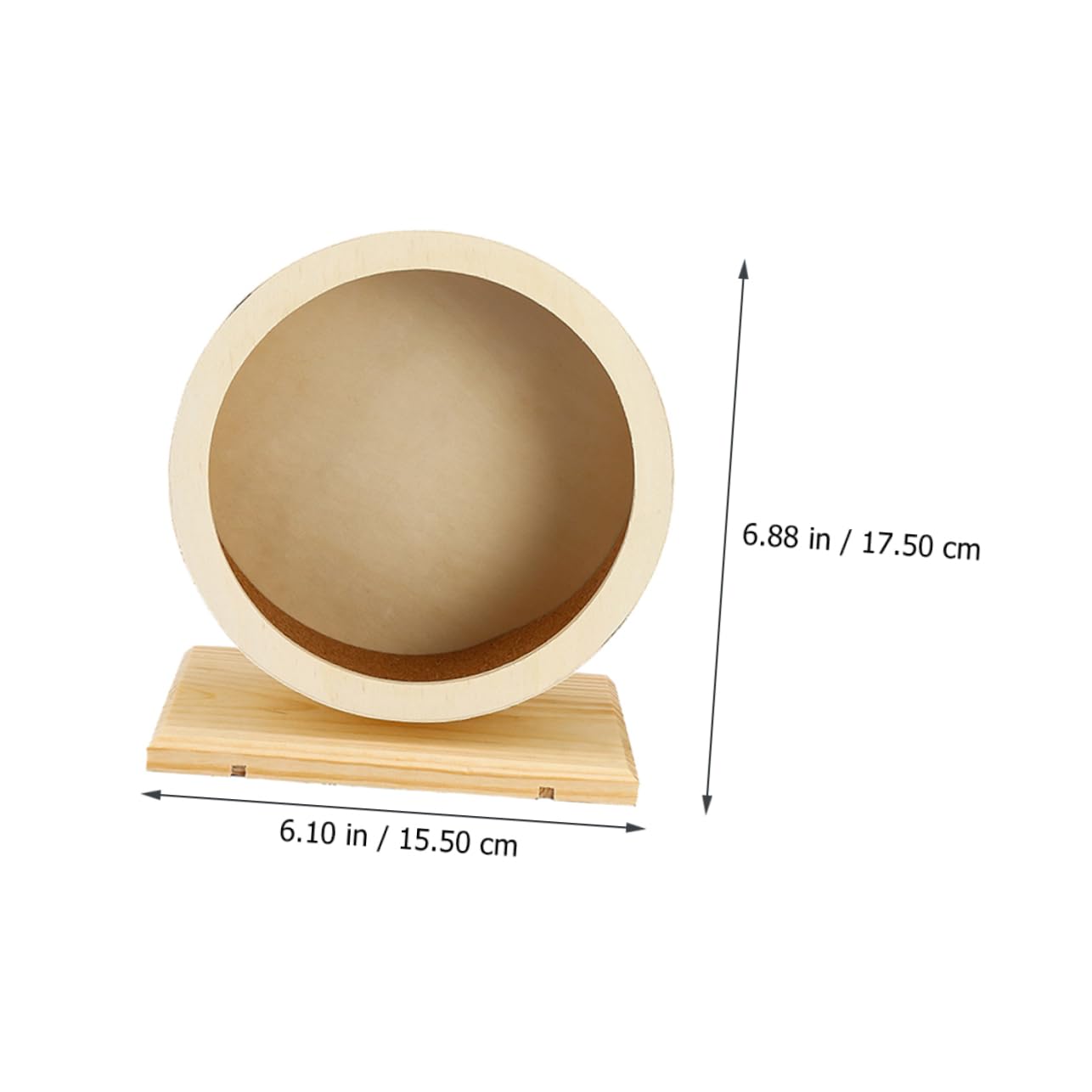SUPVOX 1Pc Wooden Mute Hamster Running Wheel for Pets Silent Exercise Wheel for Hamsters Chinchillas Other Present for