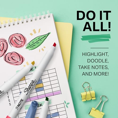 Sharpie S-Note Creative Markers, Pastel Highlighters, Art Marker Set, Assorted Colors, Chisel Tip, 24 Count - School, Home, and Office Use, Teacher Supplies - Image 3