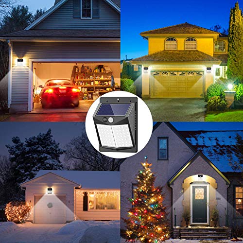 Solar Lights Outdoor, [6 Pack/3 Modes/50LED] SEZAC Motion Sensor Security Lights Solar Security Lights IP 65 Wireless Waterproof Outdoor Lights for Garden Patio Yard Deck Garage Fence Pool - Thumbnail 6