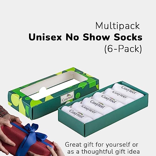 Cosyfeel® Women Men No Show Liner Socks 6-Pair Soft Bamboo Viscose Material Durable with Seamless Toe Non-Slip Low Cut Socks2