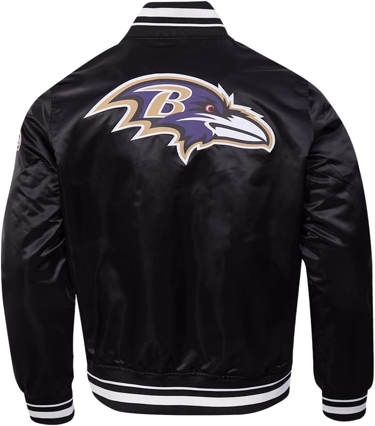 Pro Standard Mens NFL Script Tail Satin Jacket