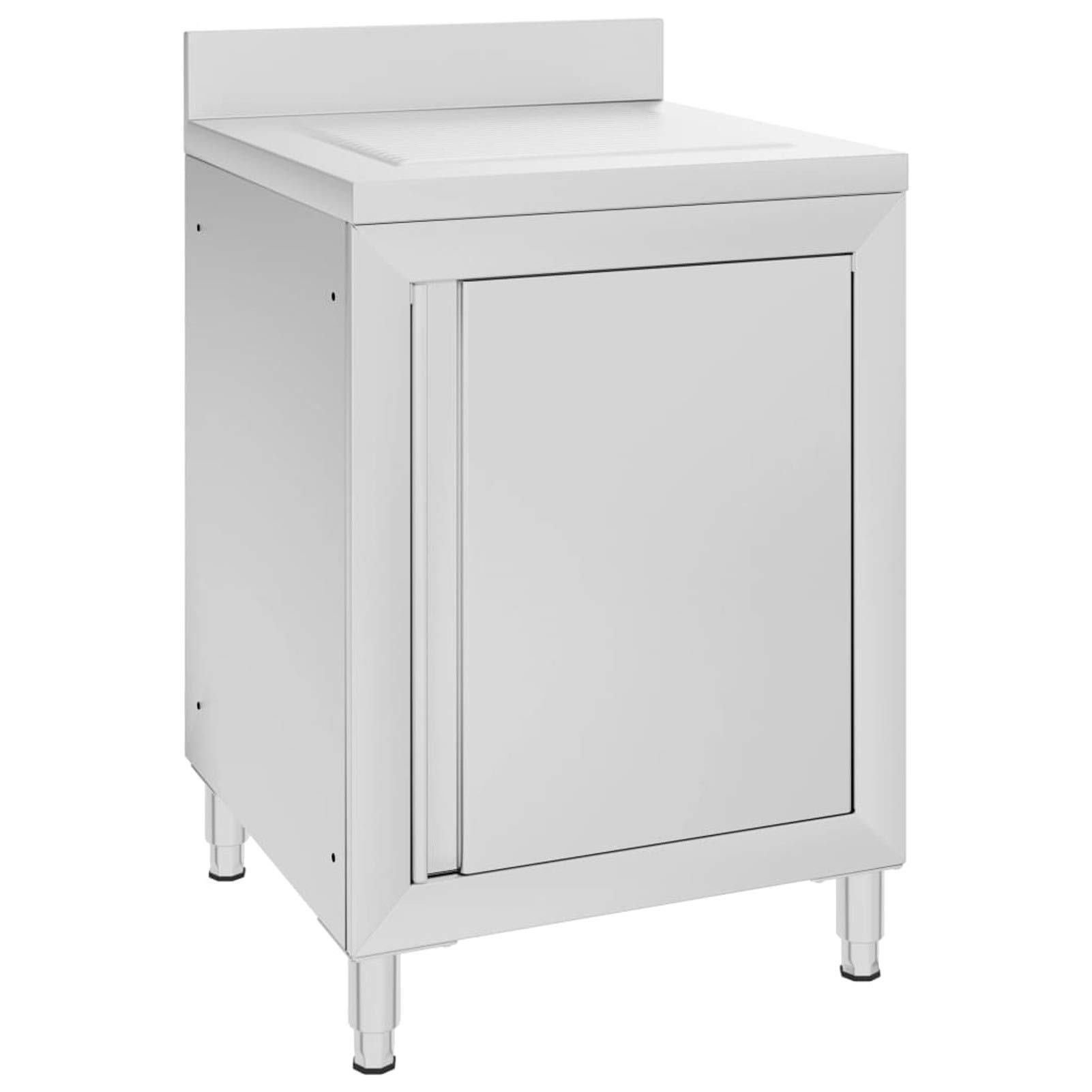 Gecheer Mobiletto da Cucina Commerciale con Gocciolatoio Acciaio Inox
