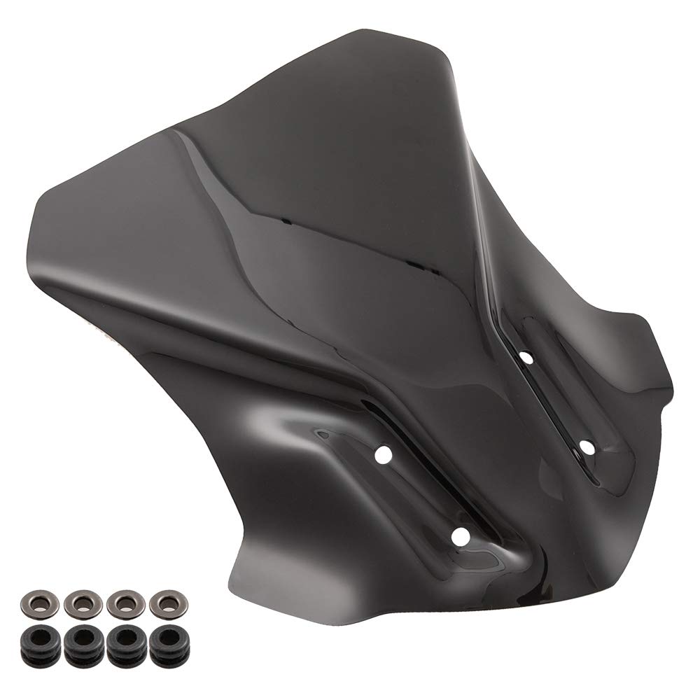 Parabrezza moto parabrezza antivento Deflecor per G310GS G310 GS 2017 2018 17'-18 'Double Bubble Protector (Nero)