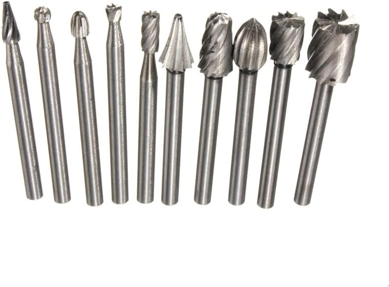 Fresa Madera Rotativa Giratoria Carburo Mototool Juego 10uds Acero Hss ...