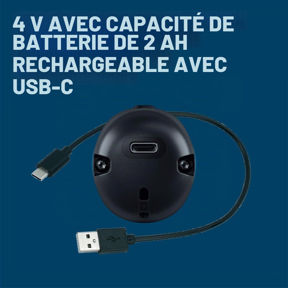 Bosch GSD4V-35 4V Max USB-C Tournevis rechargeable - Conception compacte, double activation, verrou universel pour embouts, 8 réglages de couple, lampe de travail LED