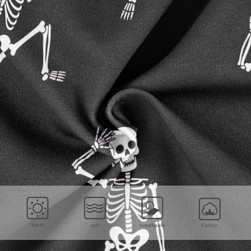 Flower Girls Underwear Toddlers 2t Cotton Girl Panties Cute Playful White Skeletons Black Underpants Briefs3