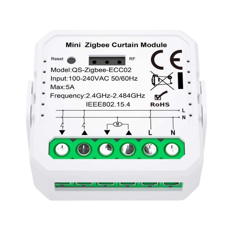 Module Interrupteur pour Volet Roulant Zigbee (2 pièces) + passerelle Zigbee