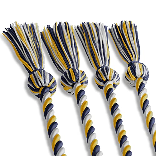 Image of Endea Graduation Double Honor Cord Three-Color (Navy Blue /Gold /White)