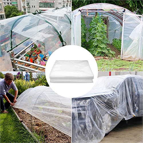 Ricofot Plastic Greenhouse 2 x 3 Metres Plastic Greenhouse Transparent Plastic Greenhouse Reusable Plastic Greenhouse Plastic Greenhouses Suitable for Covering Plants Greenhouses - Image 2
