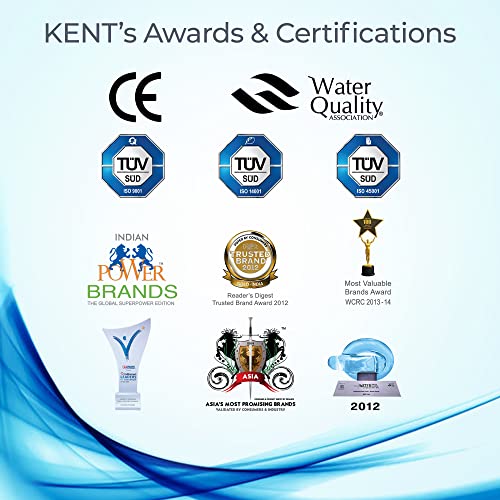 Image of KENT 11138 Smart Uv | 4 Stage Smart Online Uv Water Purifier | Wall Mountable | High Purification Upto 60 L /Hr, White