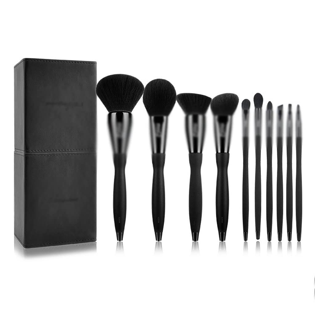 Set de 10 pinceaux de maquillage complet avec barrel de rangement pratique